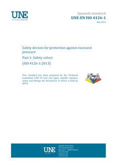 AENOR UNE-EN ISO 4126-1