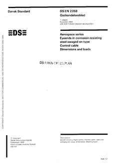 DANSK DS/EN 2358