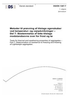 DANSK DS/EN 1367-7