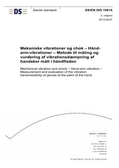 DANSK DS/EN ISO 10819