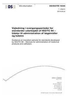 DANSK DS/ISO/TR 19244