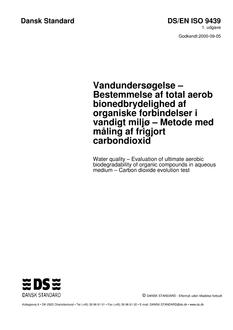 DANSK DS/EN ISO 9439