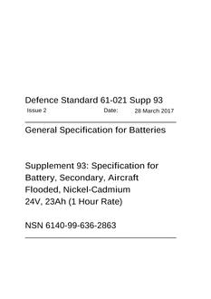 MODUK DEF STAN 61-021: SUPP 93