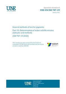 AENOR UNE-EN ISO 787-19