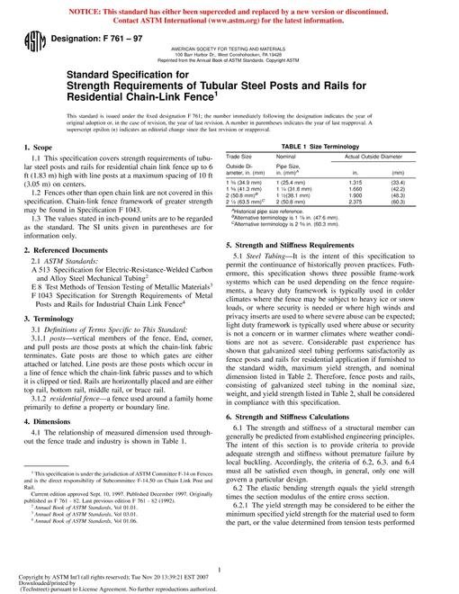 ASTM F761-97