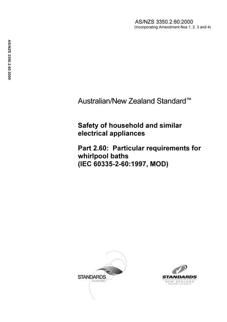 AS/NZS 3350.2.60:2000