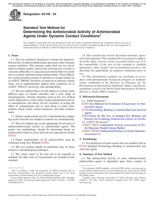ASTM E2149-20