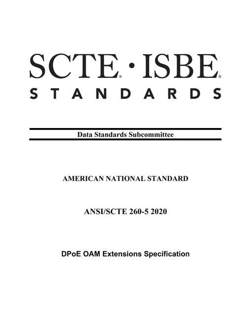 SCTE 260-5 2020