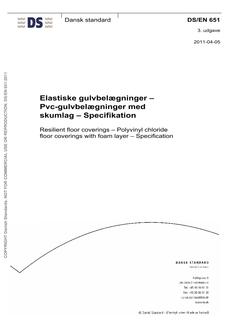 DANSK DS/EN 651