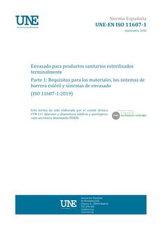 AENOR UNE-EN ISO 11607-1
