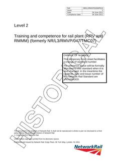 NR NR/L3/RMVP/047/TMC07 ISSUE 7