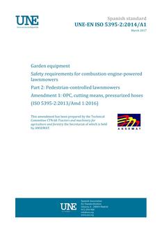 AENOR UNE-EN ISO 5395-2/A1