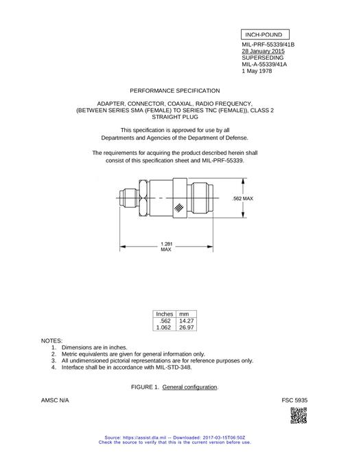 MIL MIL-PRF-55339/41B