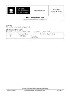 GME NVHS-TM-07-03