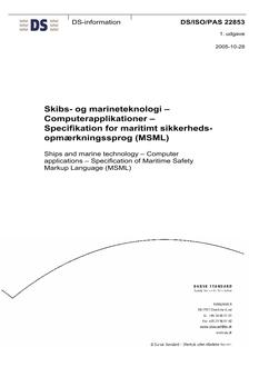 DANSK DS/ISO/PAS 22853