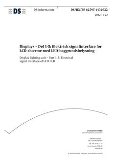 DANSK DS/IEC TR 62595-1-5
