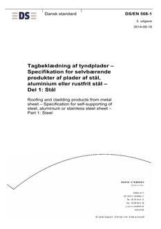 DANSK DS/EN 508-1