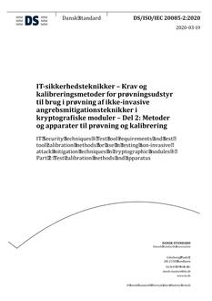 DANSK DS/ISO/IEC 20085-2