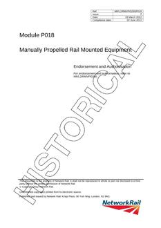 NR NR/L2/RMVP/0200/P018 ISSUE 2