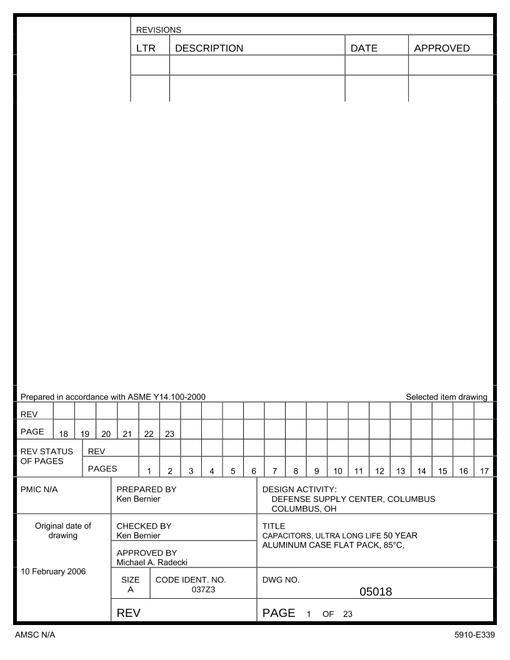 MIL DSCC 05018