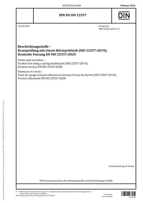 DIN EN ISO 22557