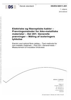 DANSK DS/EN 60811-201