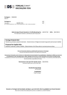 DANSK DSF/ISO/DIS 7231