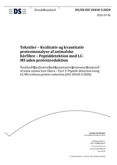 DANSK DS/EN ISO 20418-3