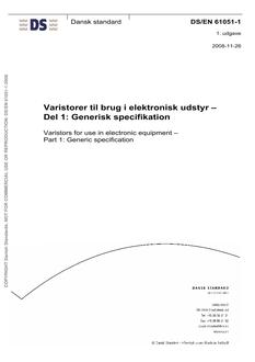 DANSK DS/EN 61051-1
