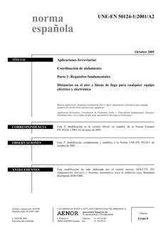 AENOR UNE-EN 50124-1