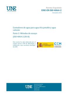 AENOR UNE-EN ISO 4064-2