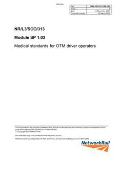 NR NR/L3/SCO/313/SP-1.03 ISSUE 3