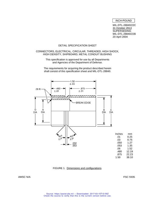 MIL MIL-DTL-28840/22C