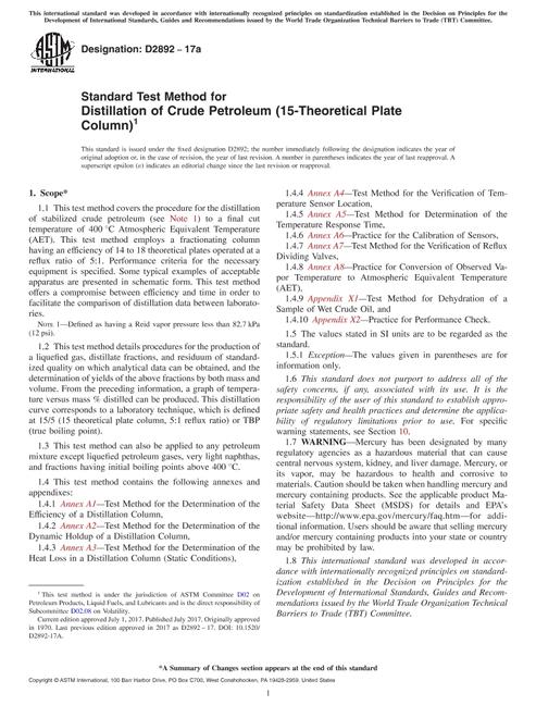 ASTM D2892-17a