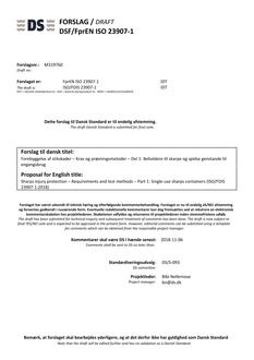 DANSK DSF/FPREN ISO 23907-1