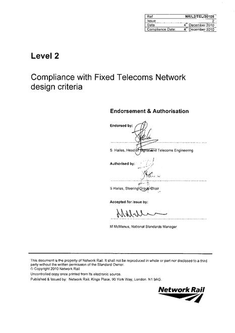 NR NR/L2/TEL/30105 ISSUE 2