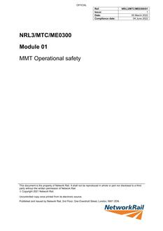 NR NR/L3/MTC/ME0300/01 ISSUE 1
