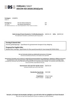 DANSK DSF/EN ISO 20326/PRA1