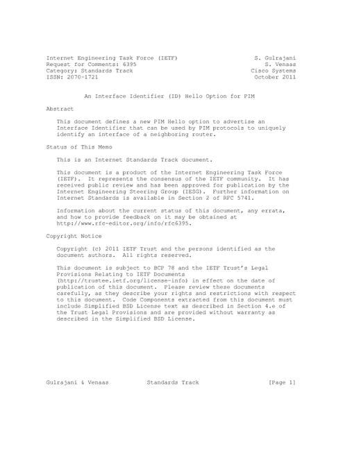 IETF RFC 6395