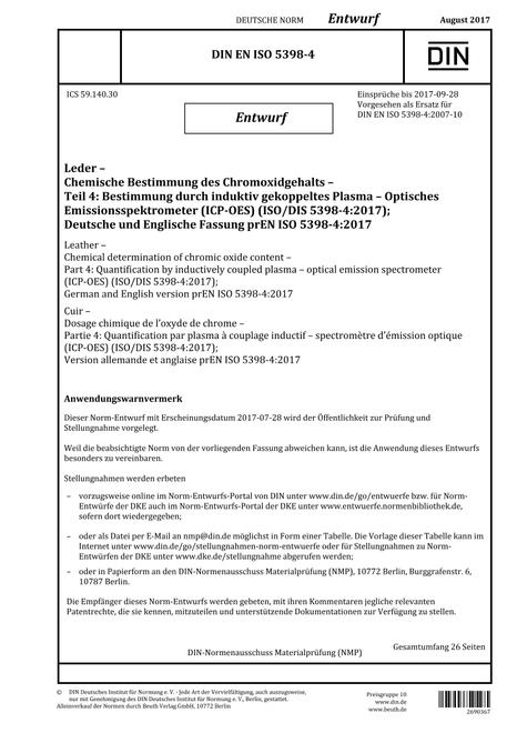 DIN EN ISO 5398-4 - DRAFT