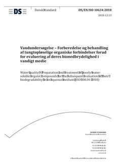 DANSK DS/EN ISO 10634