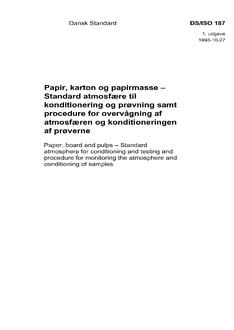 DANSK DS/ISO 187