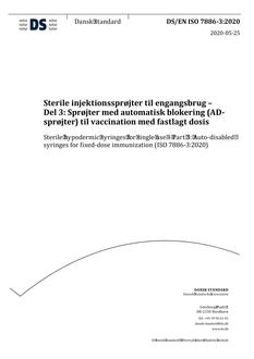 DANSK DS/EN ISO 7886-3