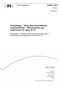 DANSK DS/EN 14979