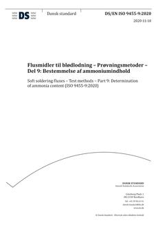 DANSK DS/EN ISO 9455-9