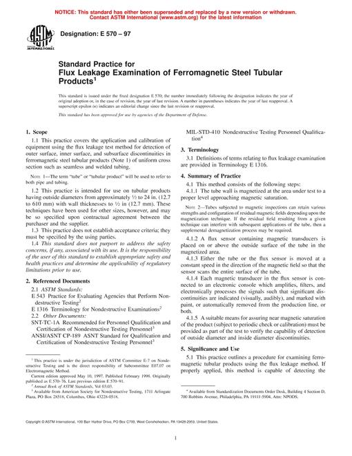 ASTM E570-97