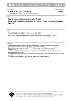 CEI EN IEC 61784-5-18
