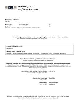 DANSK DSF/FPREN 3745-506