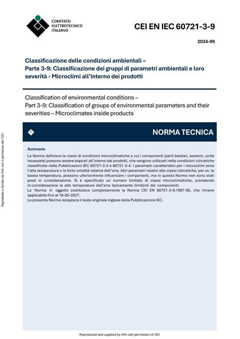 CEI EN IEC 60721-3-9