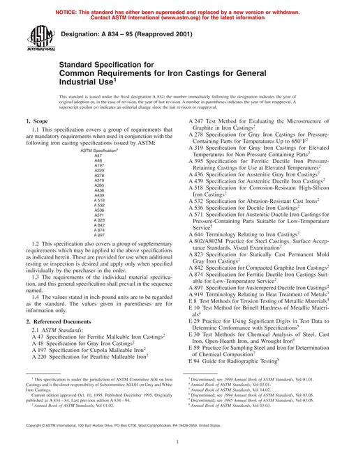 ASTM A834-95(2001)